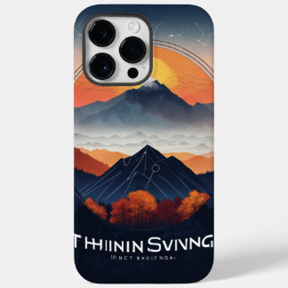 Coque Case-Mate iPhone Logo Thinksgiving - Design de montagnes Smoky
