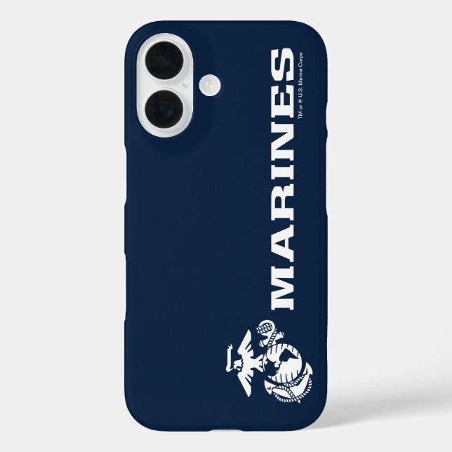Coques Case-Mate iPhone Logo USMC - Blanc (Verso)