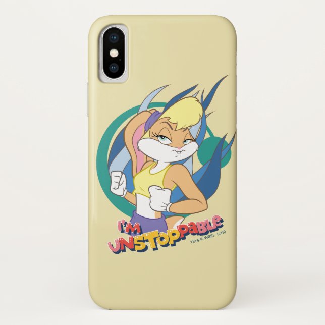 Coques Case-Mate iPhone Lola Bunny "Je suis Imparable" (Dos)