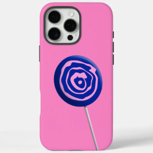 Coque iPhone 16 Pro Max Lollipop rose 3D