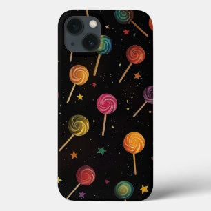 Case-Mate iPhone Case Lollipopes dans l'espace - Rainbow Stars Galaxy Bl