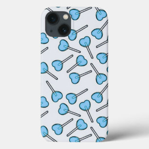 Case-Mate iPhone Case Lollipops en forme de coeur bleu