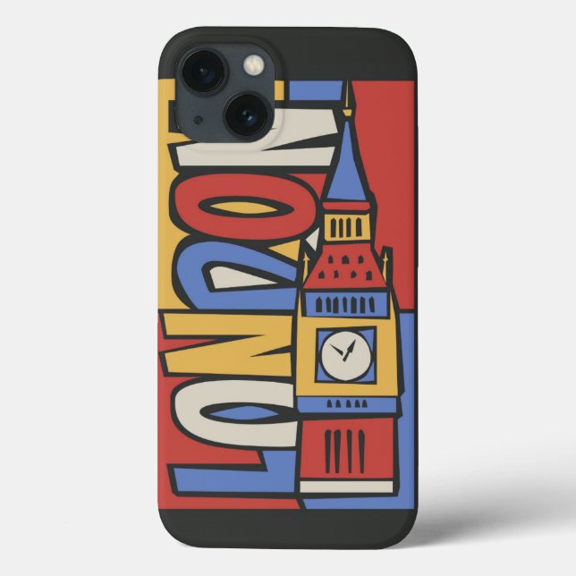 Coques Case-Mate iPhone London, England | Vibrant Handrawn Design (Verso)