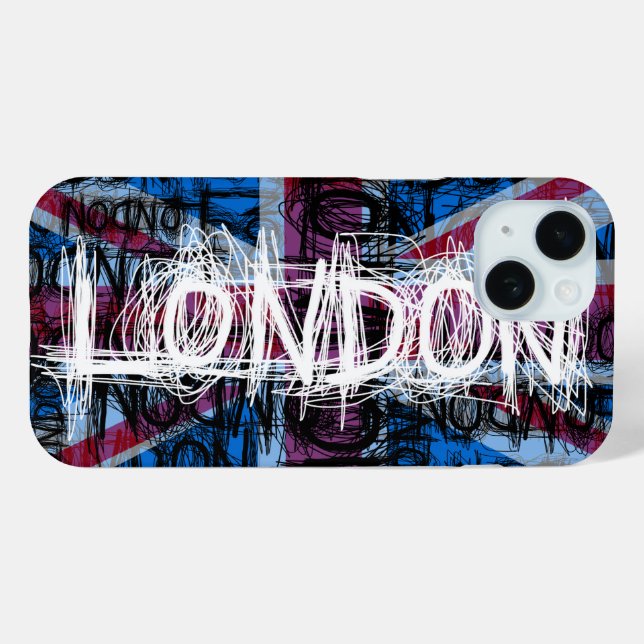 Coques Case-Mate iPhone London Graffiti Scratch iPhone Case (Verso (horizontal))