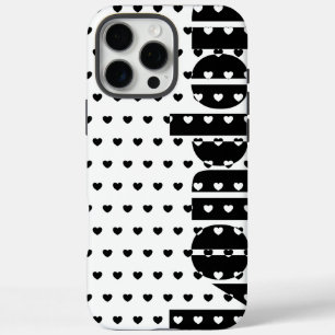 Coque iPhone 16 Pro Max Londres Love Noir et Blanc Style iPhone couverture