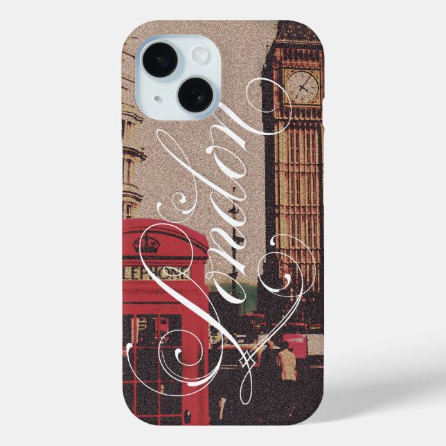 Coques Case-Mate iPhone Londres photo Vintage (Verso)