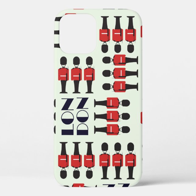 Coques Case-Mate iPhone Londres, soldats, motif sans soudure (Verso)