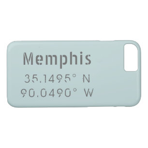 Case-Mate iPhone Case Longitude de la latitude de Memphis