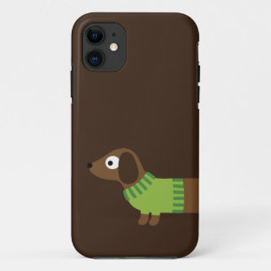 Coques Pour iPhone Longue illustration mignonne de teckel