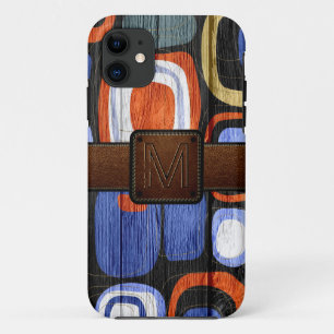 Coque Case-Mate iPhone Look en cuir Brown bois