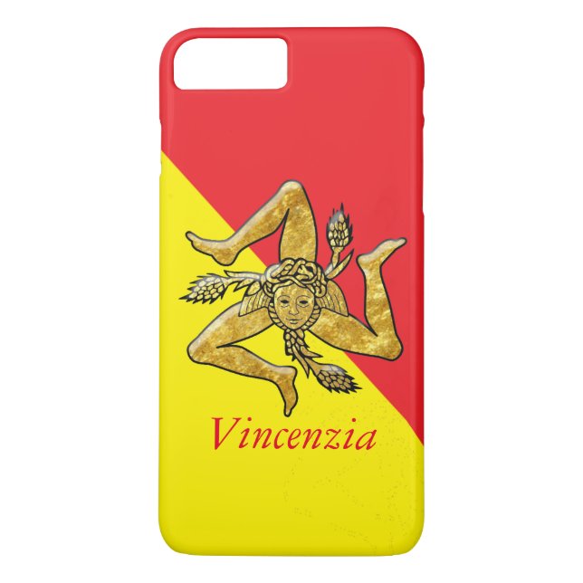 Coques Case-Mate iPhone L'or sicilien de Trinacria personnalisent (Dos)