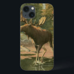 Coques Pour iPhone L'orignal marche dans l'eau<br><div class="desc">Vivez-vous loin de la nature ? Cette belle et pourtant classique image donne une impression de tranquillité et les couleurs de l'orignal marchant dans l'eau sont précises ce qui rend cette image très réaliste. Obtenez cet art de style nature sur vos produits préférés!</div>
