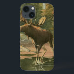 Coques Pour iPhone L'orignal marche dans l'eau<br><div class="desc">Vivez-vous loin de la nature ? Cette belle et pourtant classique image donne une impression de tranquillité et les couleurs de l'orignal marchant dans l'eau sont précises ce qui rend cette image très réaliste. Obtenez cet art de style nature sur vos produits préférés!</div>