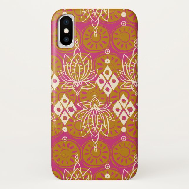 Coques Case-Mate iPhone losange rose (Dos)