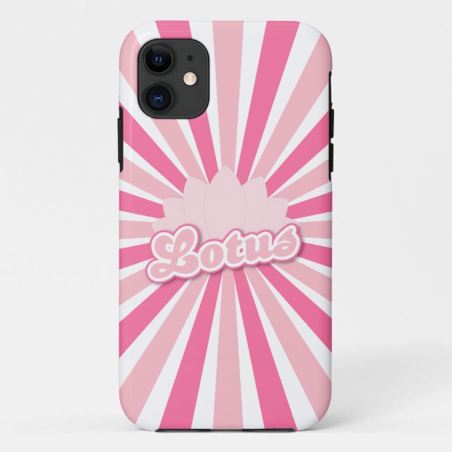Coques Case-Mate iPhone Lotus à Fleur Rose (Dos)