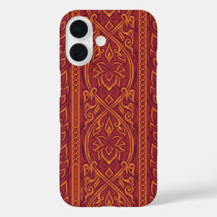 Coque Pour iPhone 16 Lotus Luxe Tapestry Motif - Le Lotus Blanc