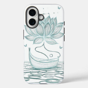 Coque Pour iPhone 16 Lotus & Om Tranquille - Inspiré Zen