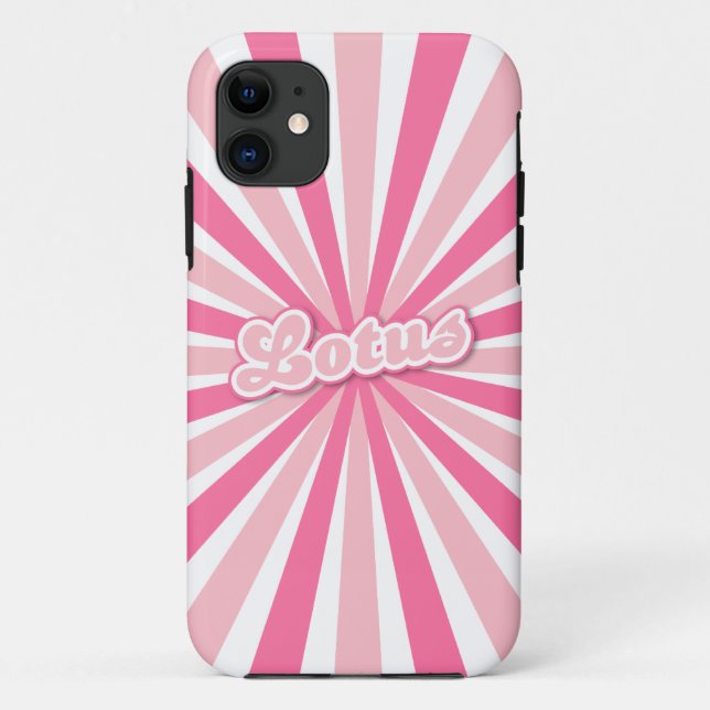 Coques Case-Mate iPhone Lotus rose (Dos)