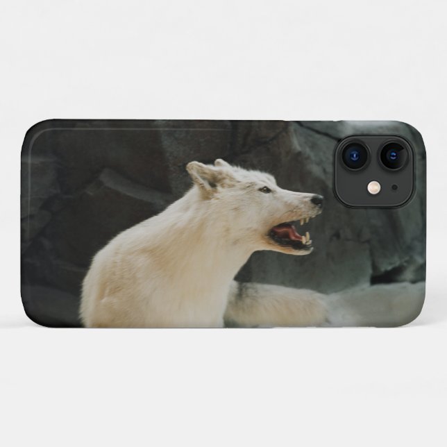 Coques Case-Mate iPhone Loup blanc (Dos (Horizontal))