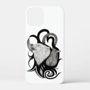 Case-Mate iPhone Case Loup blanc avec art tribal coréen
