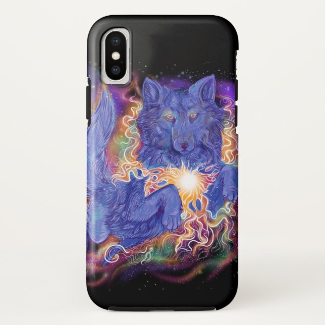 Coques Case-Mate iPhone Loup cosmique (Dos)