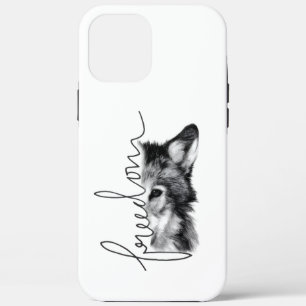Case-Mate iPhone Case Loup de la liberté Minimal Line Art -
