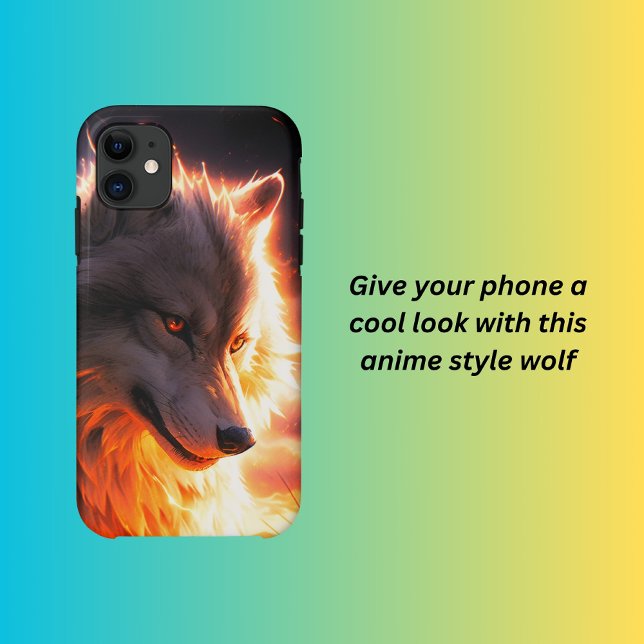 Coques Case-Mate iPhone Loup de style Anime (Créateur téléchargé)