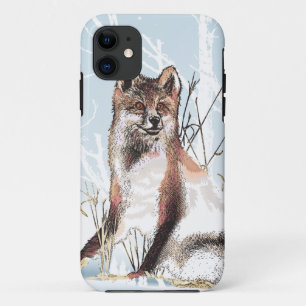 Coque iPhone 11 Loup d'hiver