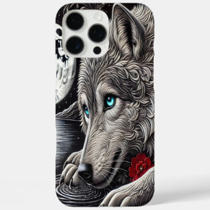 Coque iPhone 16 Pro Max Loup enchanté et réflexion