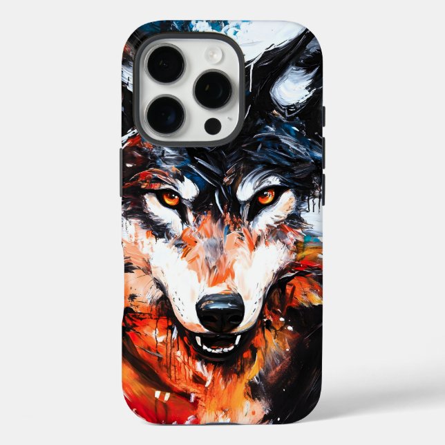 Coques Case-Mate iPhone Loup Esprit Sauvage Abstrait (Verso)