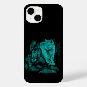 Coque Case-Mate iPhone Loup et corbeau dans la nuit