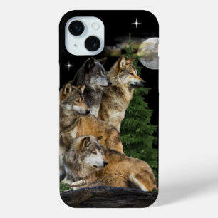Coque Case-Mate iPhone Loup et Lune