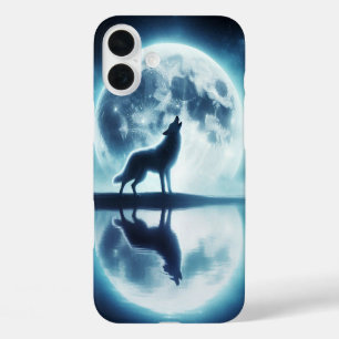 Coque Pour iPhone 16 Plus Loup et Lune 