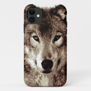 Coque iPhone 11 Loup gris