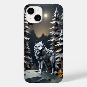 Coque Case-Mate iPhone Loup Gris Origami