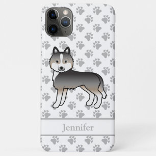 Case-Mate iPhone Case Loup Léger Gris Husky Sibérien Chien de Dessin Ani
