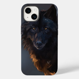 Coque Case-Mate iPhone Loup noir