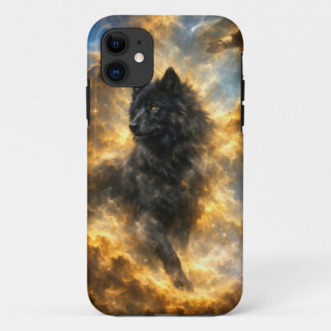 Coques Case-Mate iPhone Loup noir (Dos)
