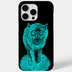 Coque Case-Mate iPhone Loup noir en colère dans la nuit