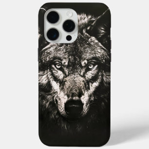 Coque Case-Mate iPhone Loup sauvage monochrome majestueux