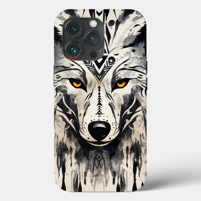 Coques Case-Mate iPhone Loup tribal (Verso)
