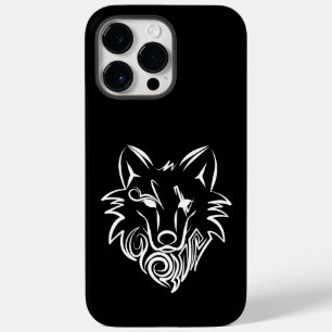 Coque Case-Mate iPhone Loup tribal noir et blanc