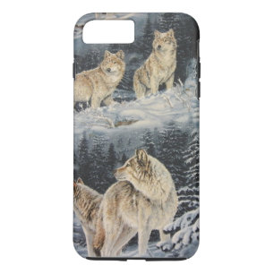 Coque iPhone 7 Plus Loups d'hiver