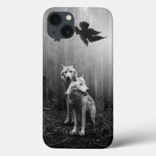 Case-Mate iPhone Case Loups merveilleux Noir et Blanc Leaf nous seul