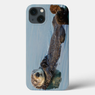 Coque Case-Mate iPhone Loutre de mer flottant sur le dos dans l'océan