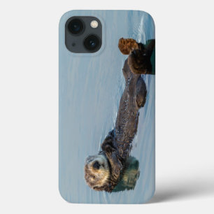 Etui iPhone Case-Mate Loutre de mer flottant sur le dos dans l'océan