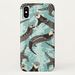 Etui iPhone Case-Mate loutres de mer bleu