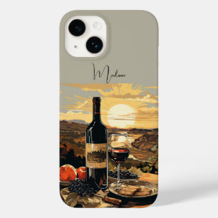 Coque Case-Mate iPhone Louveur de vin Monogramme personnalisé