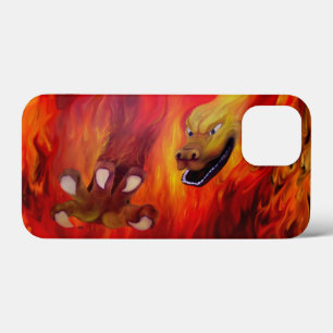 iPhone 13 Mini Case Louvre rouge dragon