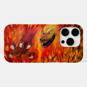 Coque iPhone 16 Pro Louvre rouge dragon